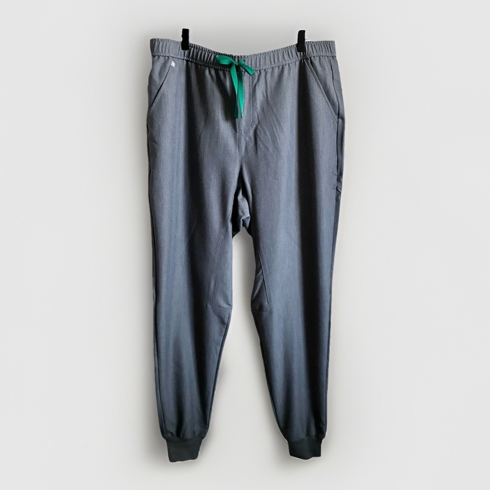 FIGS Tansen Jogger Scrub Pants Mens 2XL Graphite Drawstring Stretch Tapered